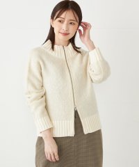 SHIPS Colors WOMEN/SHIPS Colors:〈手洗い可能〉 ブークレ ジップアップ ニット カーディガン/507087376