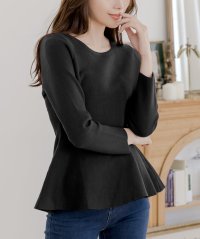 JULIA BOUTIQUE/ジュリアブティック JULIA BOUTIQUE 着るだけで美しいくびれラインが作れる。くびれニットトップス/507087744