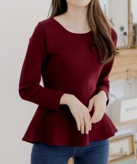 JULIA BOUTIQUE/ジュリアブティック JULIA BOUTIQUE 着るだけで美しいくびれラインが作れる。くびれニットトップス/507087744