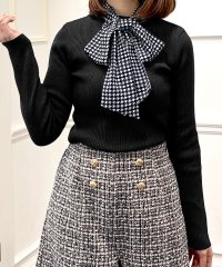 JULIA BOUTIQUE/ジュリアブティック JULIA BOUTIQUE 着回しが効くアイテム。スカーフ付きリブニットトップス/507087751
