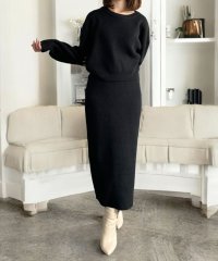 JULIA BOUTIQUE/ジュリアブティック JULIA BOUTIQUE ゆったり着れるのにきちんと見え◎無地orボーダーニットセットアップ/507087763