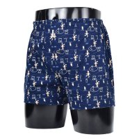 DAKS/ダックス DAKS トランクス 下着 インナー アンダーウェア メンズ 前閉じ M－L メンズ下着 男性 ネイビー オレンジ NTRX－01 【返品不可商品】/507087958