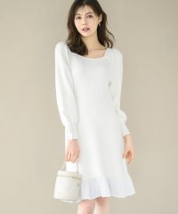 MISCH MASCH/ミッシュマッシュ MISCH MASCH ■2024秋冬新作■裾フリルミニニットワンピース/MM447417/507088042