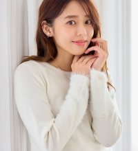 Alotta/【もっちり滑らか】袖口フェザー切替ニットプルオーバー/507088558
