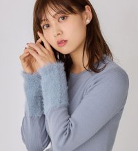Alotta/【もっちり滑らか】袖口フェザー切替ニットプルオーバー/507088558