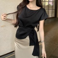 Zoe Jenko/ゾエ ジェンコ Zoe Jenko フロントカシュクールデザイントップス 10404/507088582