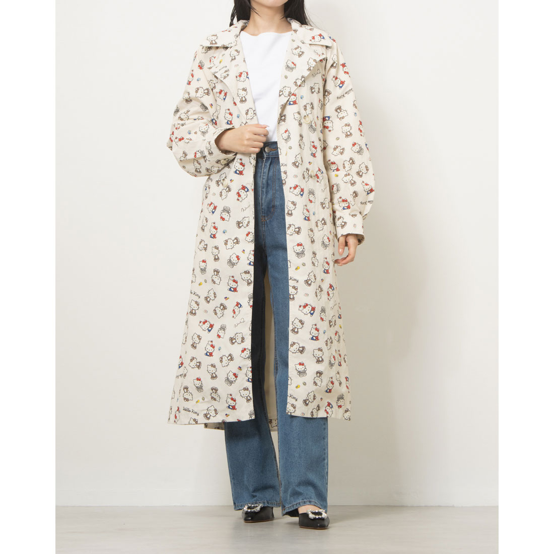 新品未使用 ニーナミュウNinamew トレンチコート ブラウン 花柄 秋に⭐︎ Ninamew ニーナミュウ -靴＆ファッション通販 ロコンド