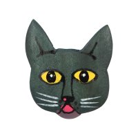 KANKAN/カンカン KANKAN ウッドキャットブローチ/507088622