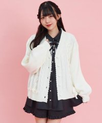Secret Honey/シークレットハニー Secret Honey レースアップニットカーディガン/507088657