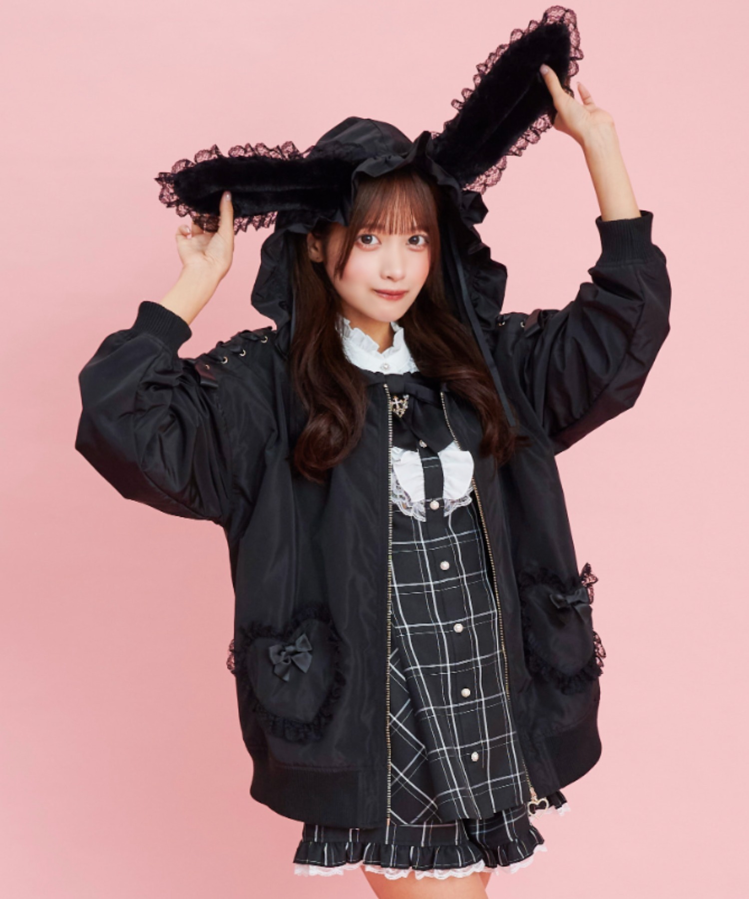 シークレットハニー　ブルゾン　上着 Secret Honey（シークレットハニー）の「袖レースアップオーバー