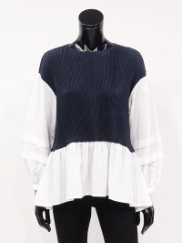 SPECCHIO/スペッチオ SPECCHIO 2WAY タックデザインボリュームスリーブ シャトルドッキングブラウス/507088717