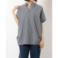 BAZAINE/バゼーヌ BAZAINE 麻混洗える柔らかシャツ/507088720