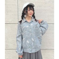 F.i.n.t/フィント F i.n.t コラージュロゴ柄ブルゾン【洗える】/507088732