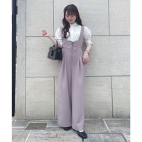 an another angelus/アンアナザーアンジェラス an another angelus ディープネックレースアップサロペット【洗える】(Fi.n.t)/507088769