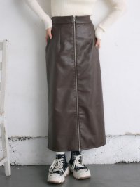 RETRO GIRL/レトロガール RETRO GIRL FレザージップSK/507088815