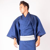 KIMONO UNKNOWN/キモノアンノン kimonoあんのん メンズ 国産高級綿麻しじら生地使用浴衣セット/507090516