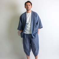 KIMONO UNKNOWN/キモノアンノン kimonoあんのん Ummm.綿麻ダンガリー・半纏＆サルエルパンツセット/507090533