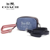 COACH/コーチ COACH コーチ ショルダーバッグ レディース COACH 2Way ウエストポーチ プリント デニム 90393 SV/DE/507090698