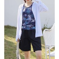Angel Luna/エンジェル ルナ Angel Luna 【タンキニ水着4点セット】 ラッシュガード フード付 セパレート ショートパンツ UVカット率99% UPF50+【返品/507091161