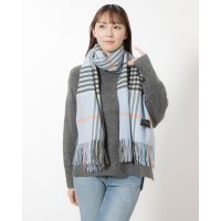 Cashmee/カシュミー Cashmee タータンチェックウェーブ カシミヤ 大判ストール カシミア100％/507091449