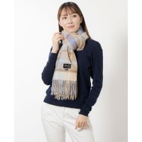 Cashmee/カシュミー Cashmee タータンチェックウェーブ カシミヤ 大判ストール カシミア100％/507091449