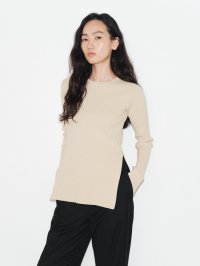 ENCIRCLE/エンサークル ENCIRCLE Rib knit top/507091544