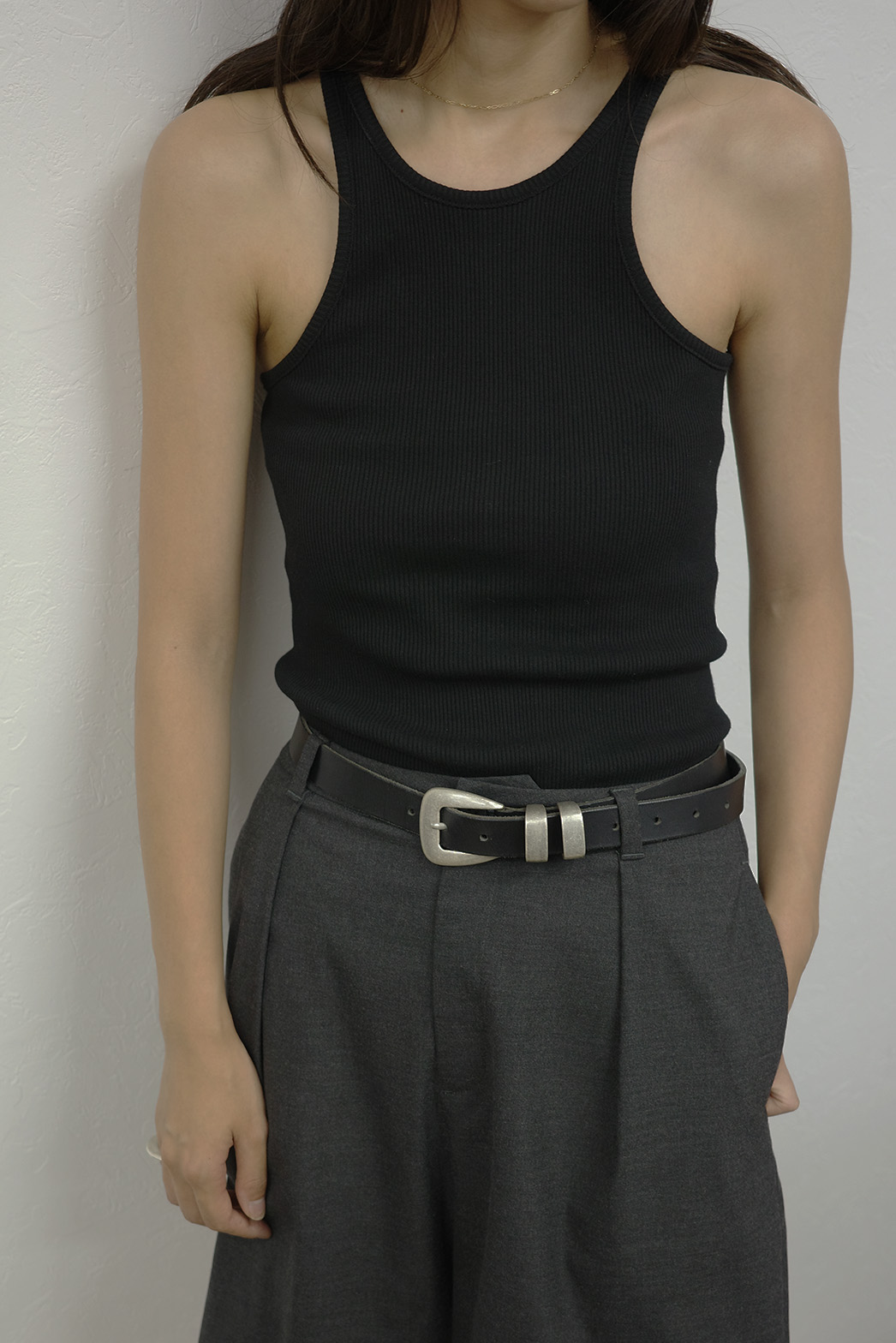 エンサークル ENCIRCLE Yin Yang tank top （ブラック） -靴