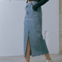 Lil Ambition/Cross Denim Pencil Skirt/507091846