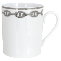 HERMES/エルメス Hermes マグカップ シェーヌダンクル プラチナ マグ【返品不可商品】/507092064
