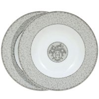 HERMES/エルメス Hermes スーププレート 22cm ペア モザイク ヴァンキャトル【返品不可商品】/507092089