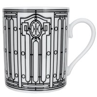 HERMES/エルメス Hermes マグカップ Hデコ ホワイト ブラック【返品不可商品】/507092103