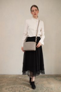 Leather Laboratory/レザーラボラトリー Leather Laboratory ゴートレザー 軽量ショルダーバッグ/507092559