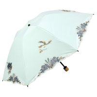 CHINOISERIE MODERN KYOTO/シノワズリーモダンキョウト シノワズリーモダン京都 花鳥オーガンジーカットワーク刺繍かわず張りミニ折りたたみ日傘/507092619