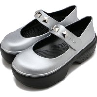 crocs/クロックス crocs crocs Stomp Metallic Mary Jane Silver [210437－040 FW24]/507092829