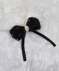 Retica/レティカ Retica ツイード×メッシュリボンパールバレッタヘアアクセサリー/507092908