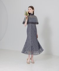 Leja/レジャ Leja ハイネック花柄レースマーメイドフレアロングドレス美脚効果結婚式 パーティードレス 成人式 20代 30代 40代/507093072