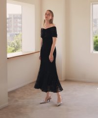 Leja/レジャ 2WAYレース花柄オフショルダースパンコールマーメイドフレアロングワンピースドレス美脚効果結婚式 パーティードレス 20代 30代 40代/507093073