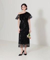 Leja/レジャ Leja フリルオフショルダースパンコールウェストマークスリットIラインロング丈ドレス美脚効果結婚式 パーティードレス 成人式 20代 30代 40代/507093091