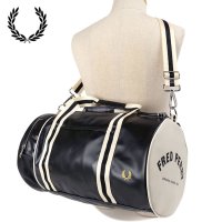 FRED PERRY/フレッドペリー FRED PERRY CLASSIC BARREL BAG NAVY－ECRU [L7255－635]/507093125