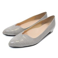 SUaSHI/スウェイシー SUaSHI SUaSH スウェイシー 日本製 アーモンドトゥ パンプス Vカット クロコ 痛くない ローヒールパンプス クッション 幅広 軽量 /507093608