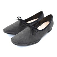 SUaSHI/スウェイシー SUaSHI SUaSHI スウェイシー パンプス レディース フラット リボン 疲れにくい 歩きやすい 痛くない 幅広 スエード スアシ 黒 日/507093612