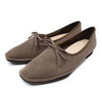 SUaSHI/スウェイシー SUaSHI SUaSHI スウェイシー パンプス レディース フラット リボン 疲れにくい 歩きやすい 痛くない 幅広 スエード スアシ 黒 日/507093612