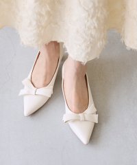 Menue/メヌエ Menue リボンモチーフ ポインテッドトゥ ヒールパンプス/507094096
