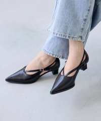 Menue/メヌエ Menue クロスストラップ ポインテッドトゥ ヒールパンプス/507094097