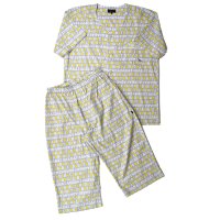 adabat RELAX WEAR / UNDER WEAR/アダバット リラックスウェア　アンダーウェア adabat RELAX WEAR / UNDER WEAR 衿無半袖七分丈パジャマ/507094478
