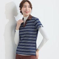 EQULIBERTA/エクリベルタ EQULIBERTA ボーダー スキッパー ポロシャツ/507094626
