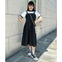 F.i.n.t/フィント F i.n.t プチリボンデニムキャミワンピース【洗える】/507094808