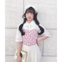 F.i.n.t/フィント F i.n.t フラワージャガードビスチェ【洗える】/507094809