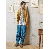 CAYHANE/【チャイハネ】yul ルーズMEN'Sサルエルパンツ キャメル/502007681