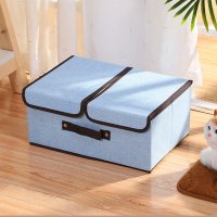 shoppinggo/ショッピングゴー shoppinggo 収納ボックス ふた付き 折りたたみ式 収納箱 仕切り 持ち手付 不織布 洗える 大容量 軽量 使いやすい/503813943